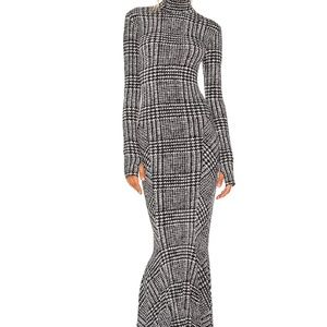 Long Sleeve Turtle Fishtail Gown Norma Kamali